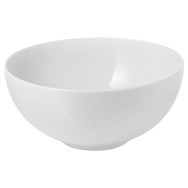 IKEA 365+ white ceramic bowl, round, simple design.