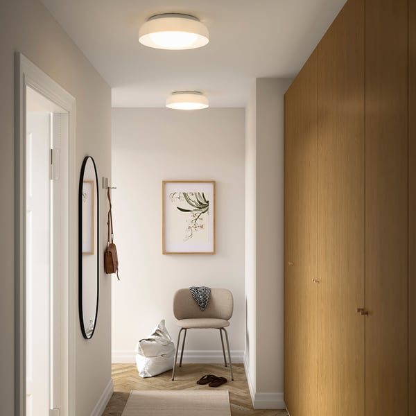 KÄRRNOCKA Ceiling lamp, white, 37 cm