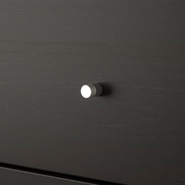 Close-up of KALLAX unit handle, sleek design, modern finish.