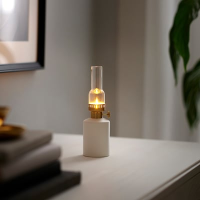 KNÖLTÅNG LED table decoration, battery-operated white