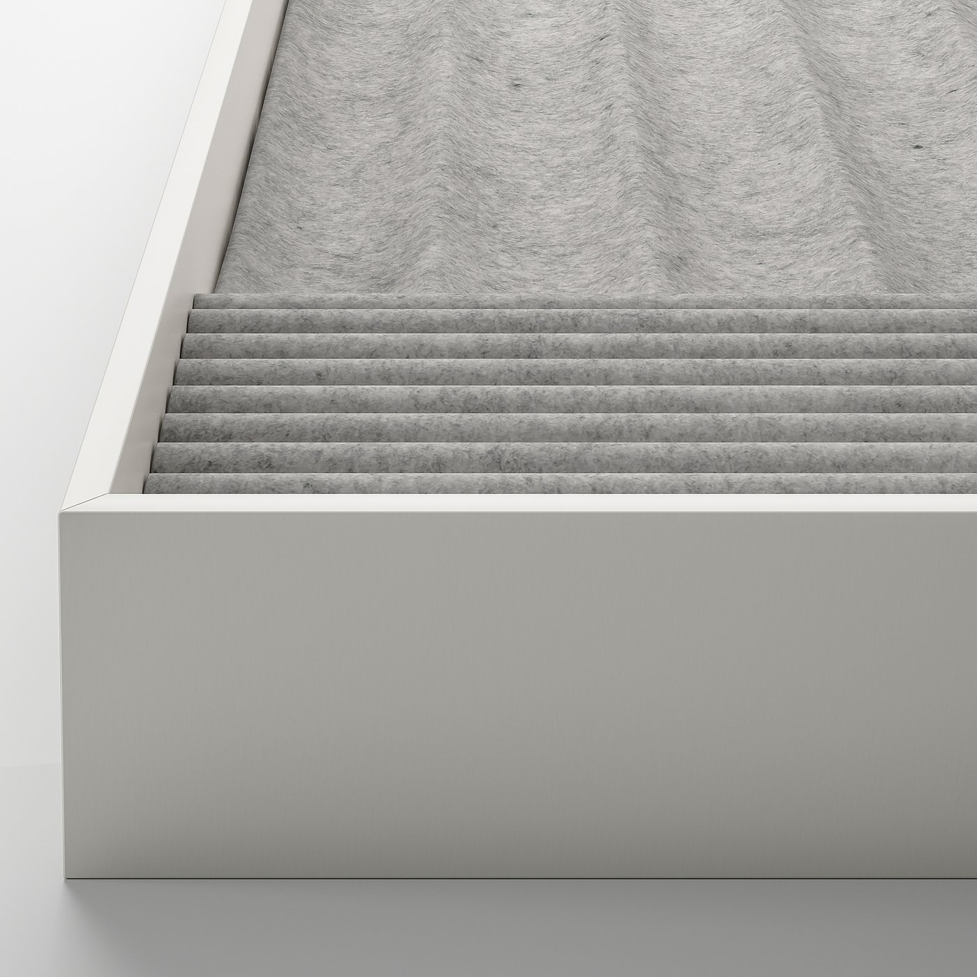 White drawer jewellery organiser close-up