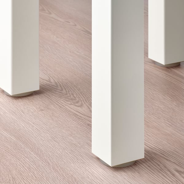 White LACK table legs, sturdy design, clean lines, modern style.