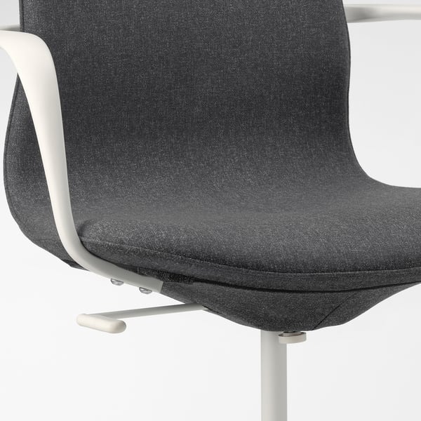 An office chairs lumbar support and tilt mechanism, designed for comfort and adjustability.