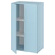 A light blue LASTARE cabinet with two shelves inside.