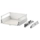 MAXIMERA drawer kit, white. Includes fully extendable drawer and runners. Steel and particle board construction. 25-year guarantee.