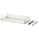 A white MAXIMERA drawer with metal runners, designed to slide out fully.