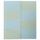 MEHAMN wardrobe doors, dual-tone blue-green panels, rectangular shape, paired sliding design.