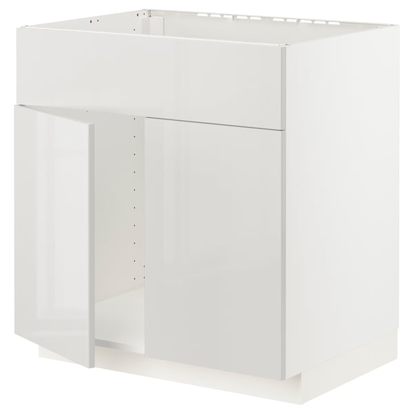 White METOD cabinet, modern sleek design.