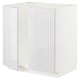 METOD white kitchen unit, modern, square shape, high-gloss finish.