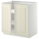METOD kitchen cabinet, off-white, rectangular, classic design with bevelled doors.