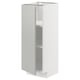 White METOD kitchen cabinet with a light grey door, sleek and modern.