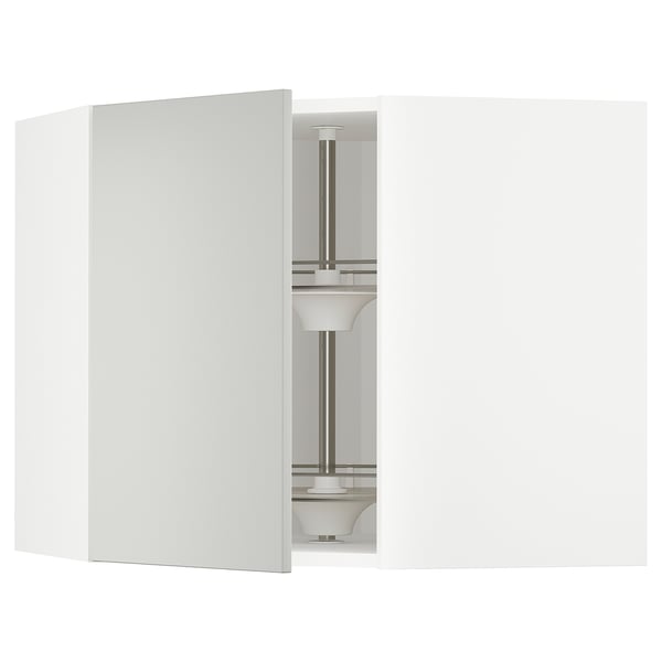 METOD kitchen unit in light grey with modern clean design.