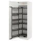 METOD kyle kitchen unit - white with black metal pull-out shelves.