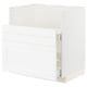 METOD / MAXIMERA Base cab f TALLSJÖN sink, white Enköping/white wood effect, 80x60 cm
