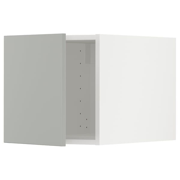 Modern grey cabinet from ikea METOD series, featuring sleek design and multiple compartments.