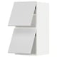 White METOD kitchen cabinet with glossy doors.