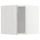 METOD grey kitchen cabinet, glossy front, rectangle, wall mount, grey finish.