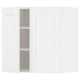 White METOD kitchen units: 2 cabinets, adjustable shelves, sleek design.