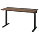 MITTZON desk: modern and adjustable with wooden top, metal legs, sleek design, perfect for home or office.