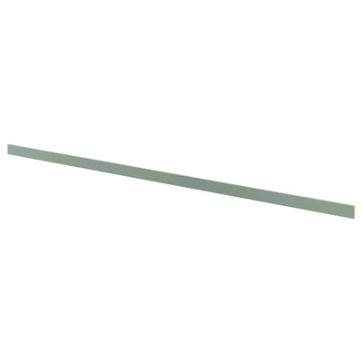 Grey-green kitchen cabinet panel, fiberboard & foil, rectangular.
