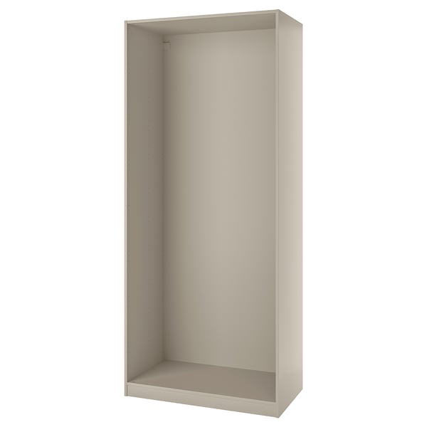 White ikea PAX wardrobe frame. Minimalist, stable, modular closet.