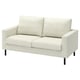 SALTSJÖBADEN sofa, light beige, steel legs, clean design, padded cushions.