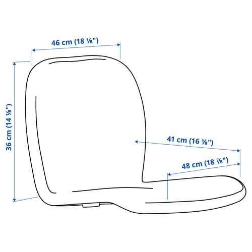 SKÅLSTA Seat shell, Knäbäck beige