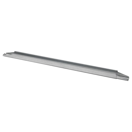 SKORVA galvanised steel midbeam, long, flat, rectangular shape.