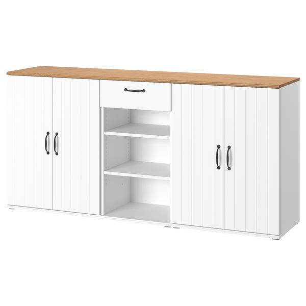 SKRUVBY furniture: white cabinet & sideboard, modern rustic, practical storage.