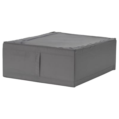 Grey SKUBB storage case, rectangular shape with handle, made of recycled polyester.