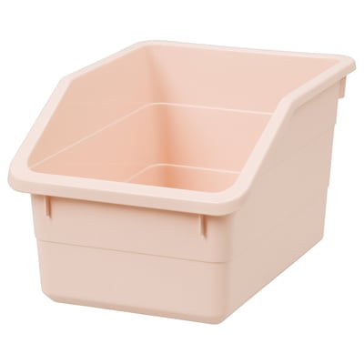 A light pink storage box named SOCKERBIT, made of polypropylene plastic, with a rectangular shape and simple design.