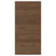 Dark brown wooden panel, grainy texture, rectangular shape, natural wood design.