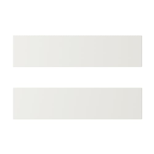 Two white rectangular panels, sleek and smooth, arranged in a horizontal line.
