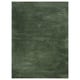 A dark green rectangular STOENSE area rug with dense, soft pile and subtle sheen.