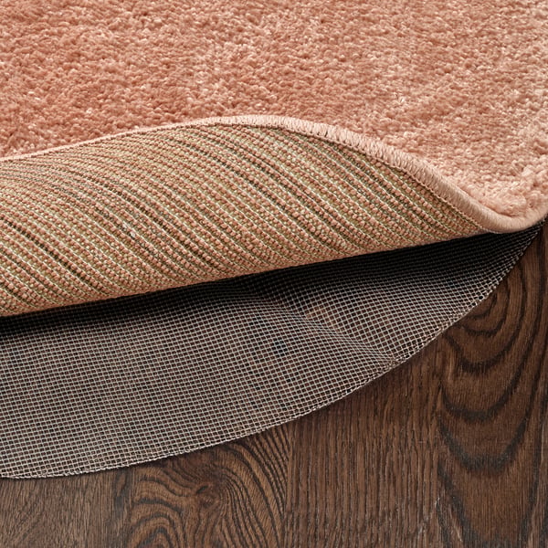 STOENSE Rug, low pile, pale pink, 70 cm