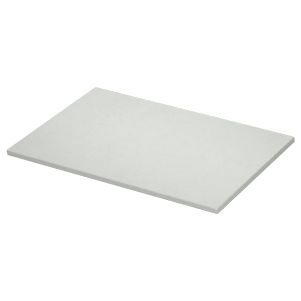 Rectangular white TOLKEN countertop, smooth, flat design.