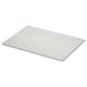 Rectangular white TOLKEN countertop, smooth, flat design.