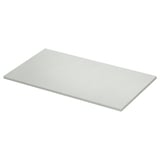 TOLKEN white countertop, rectangular, modern grey stone effect, durable melamine foil, easy to clean.