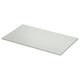 TOLKEN white countertop, rectangular, modern grey stone effect, durable melamine foil, easy to clean.