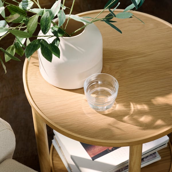 VALNÄS Side table, oak veneer