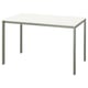 VIHALS white desk: modern minimalist design, metal legs, rectangular, clean lines.