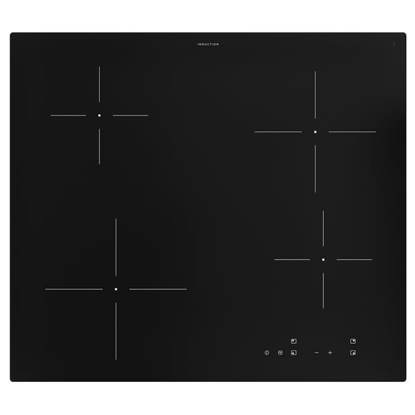 VILSTA Induction hob, IKEA 300 black, 59 cm