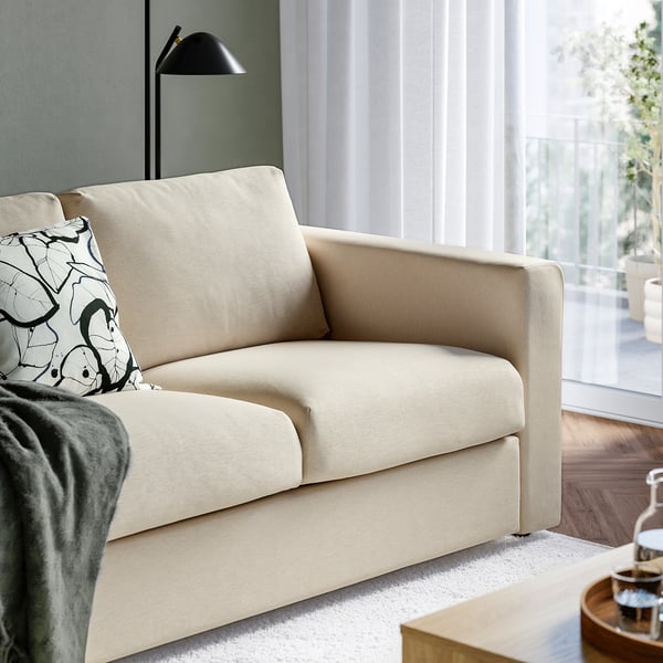 VIMLE 3-seat sofa, Knäbäck light beige
