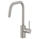 ÄLMAREN stainless steel tap with sleek, high arch design for efficient dish washing.