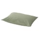 Simple green rectangular pillow cover from IKEA, made of soft cotton.