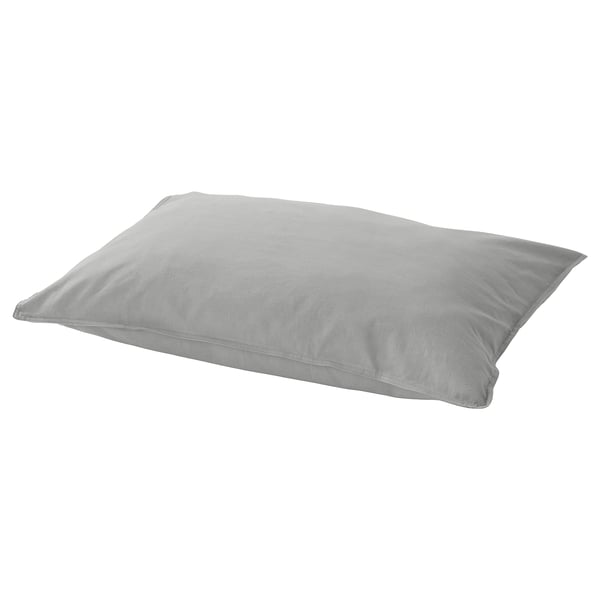 ÄNGSLILJA light grey pillowcase, soft cotton, rectangular shape, simple design.
