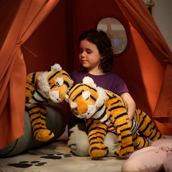ALPTALL Soft toy, Bengal tiger/stripe light orange, 23 ½ "
