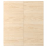 ASKERSUND light ash wood effect cabinet doors, featuring a durable melamine finish. Square, sleek design with a natural grain pattern.