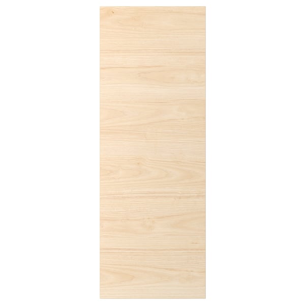 ASKERSUND door in light ash wood grain, rectangular shape, durable melamine surface.