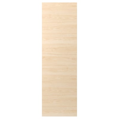 ASKERSUND door panel, light ash wood design, durable melamine surface.